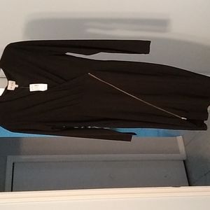 Ashley Graham black dress with zipper